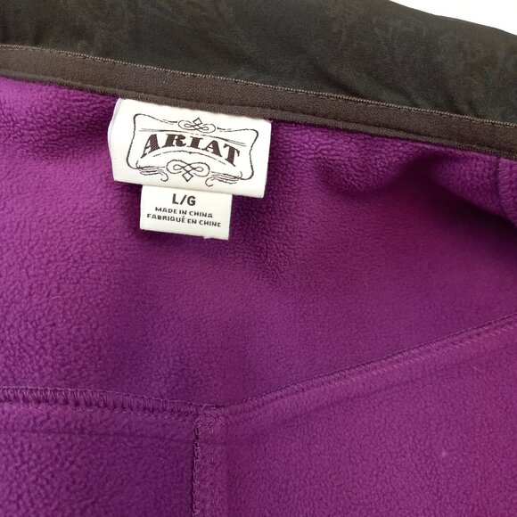 Ariat Windbreaker Softshell Light Jacket Full Zip Western Style Womens (L) - Picture 4 of 9